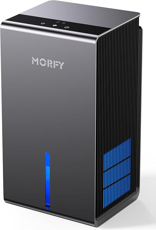 MORFY Dehumidifier, Small Dehumidifier for Bedroom Bathroom RV with Auto Shut Off, Compact Quiet Dehumidifiers for Room Home Closet Laundry Room
