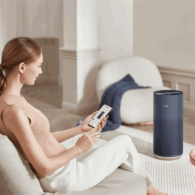 Smartmi Air Purifier 2, for Home Large Rooms 360° Cycled Purification, Smart APP Control, up to 484 square feet (45m²), Portable to Carry Anywhere, Quiet