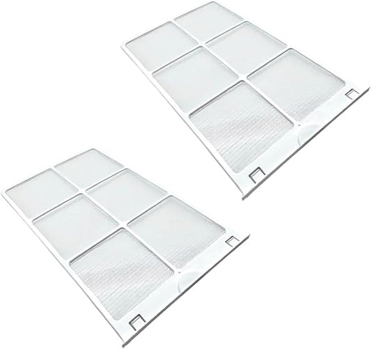 WJ85X21746 Air Filter Replacement Parts for Room Air Conditioner Compatible with AHQ06LYW1,AHQ06LYQ1,AHR05LWQ2,AHR05LWQ2,Replaces A0010209471,AP6280063,White(2 Packs)