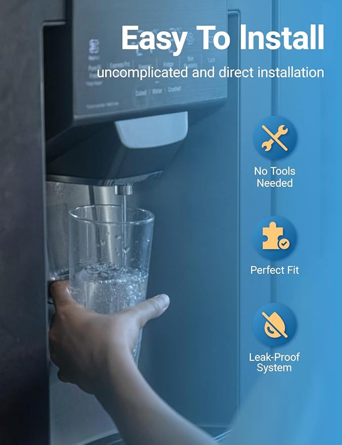 HAF-QIN/EXP Water Filter Replacement for samsung Haf-qin DA97-17376B RS27T5200SR RS22T5201SR RF27T5241SR RF23M8070SG DA97-08006C Rf28T5001SR RF27T5201SR RF27T5201SG Water Filter,2 pack,by Cobectal