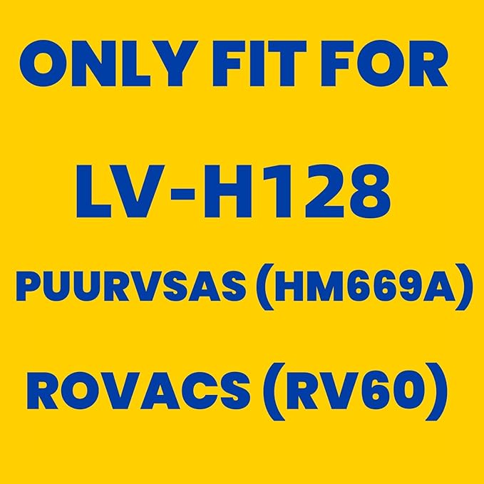 6 Pack LV-H128 Replacement Filter Compatible with LEVOIT LV-H128 / PUURVSAS (HM669A) / ROVACS (RV60) Air Purifiers, 3-in-1 HEPA, Activated Carbon Layer and Pre-Filter