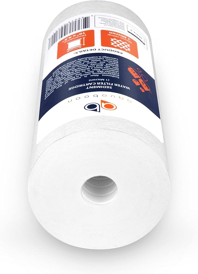 Aquaboon Whole House 1 Micron Water Filter 10 x 4.5 Against Sediment Water Filter Cartridge Replacement Compatible with DGD-5005, AP810, 20-Pack