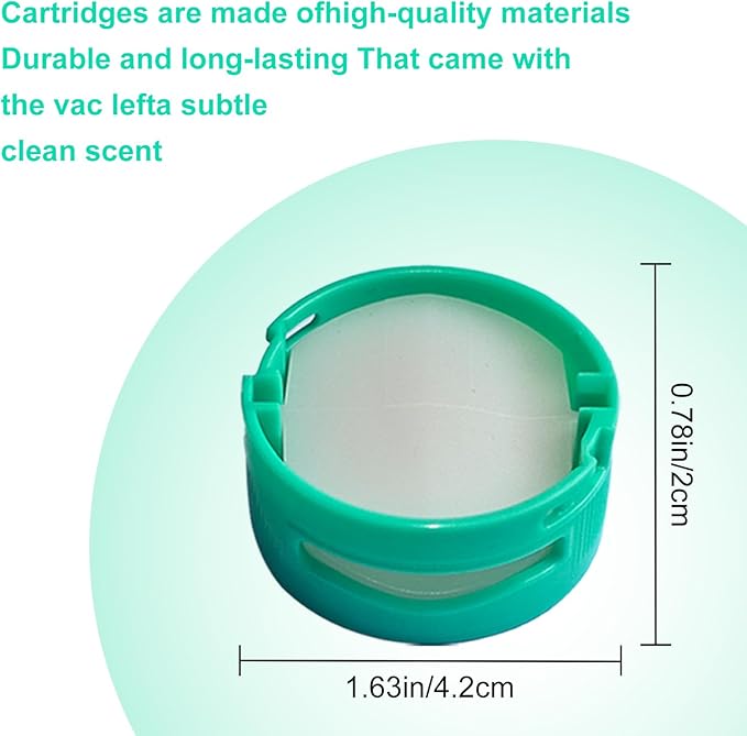 6 Pack 1541FC3000 Odor-Neutralizer Replacement Cartridges Compatible with Shark AZ3000 AZ3002 HZ3000 HZ3002 IZ862H IZ562H ZD550 Stratos Upright Vacuum Teal, Original