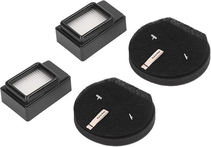 Vacuum Cleaner Filter Set for Bissell ICON Pet 2792, 1621427, 621616, 1621064 - 2 Sets - Cotton Filter - High Efficiency - Reusable - ABS Material