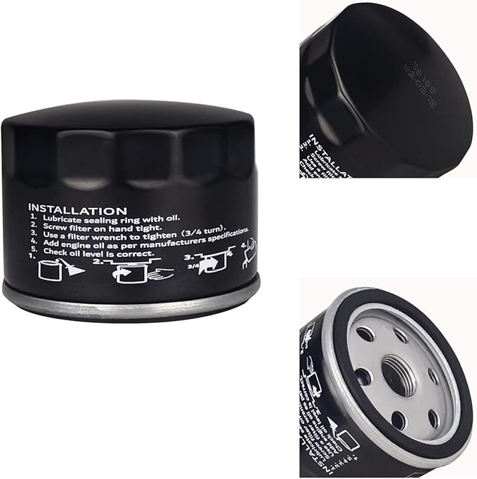 11029-0034 Air Filter 1205001-S Oil Filter Fit For Kawasaki FT651V FT691V and FT730 Engines FT730V Carbureted Engines Fuel Filter Spark Plug kit Parts