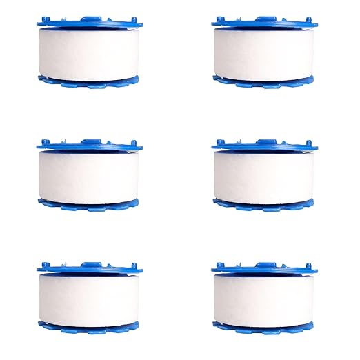 6 Pcs Sink Water Filter Elements, Universal Sink Faucet Filter Elements, Sink Faucet Filter Removes Hard Water, Water Filtration & Softeners, Faucet Sprayer Attachment(Faucet Not Included)