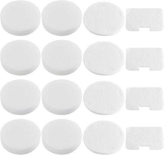 NV22L Filters for Shark Navigator Swivel Upright Vacuum NV22L, NV22, NV22S, NV26, NV27, UV400 Part # XF22, 8 Foam + 4 Felt Circular & Exhaust Filters Kit
