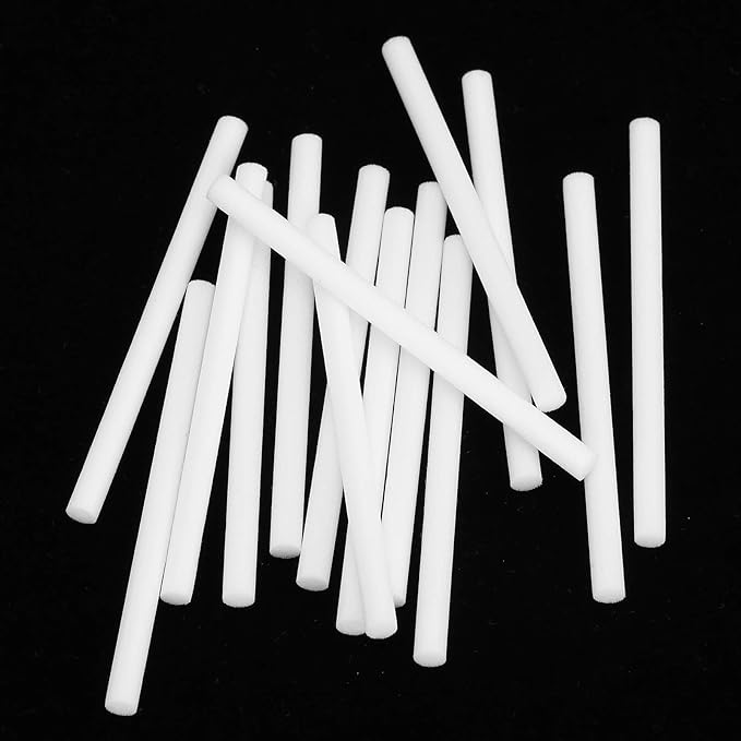 Fdit 5x80mm Humidifier Air Diffuser Cotton Swab Filter Portable USB Humidifier Cotton Sticks Refill Replacement (30Pcs)