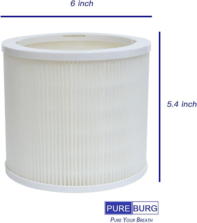 PUREBURG AS06FT-2 Replacement Filters Compatible with DH Lifelabs Aaira Mini Humidifier Hydrating Dry Air Purifier, 2-Pack