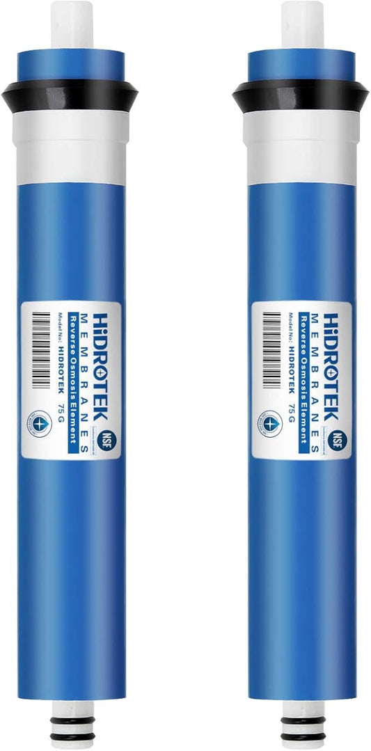 Geekpure Reverse Osmosis RO Membrane 75 GPD -NSF Certificated-Water Filter Replacement-Pack 2