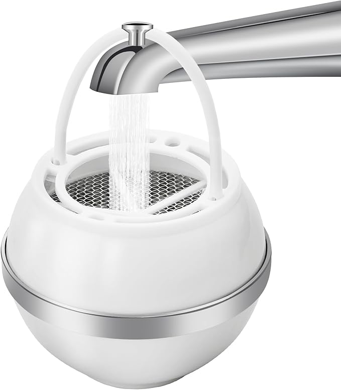 Bathtub Water Filter Remove Chlorine Improve Water Quality to Softer, Smoother Skin, Shower,BPA Free-2,500 Gallons of Filtration