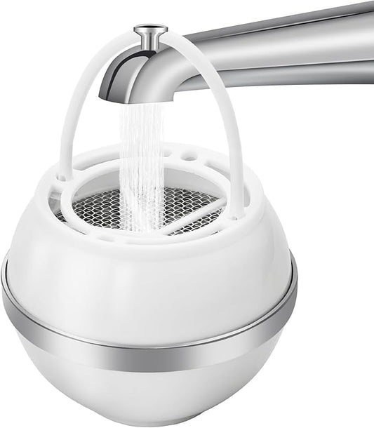 Bathtub Water Filter Remove Chlorine Improve Water Quality to Softer, Smoother Skin, Shower,BPA Free-2,500 Gallons of Filtration