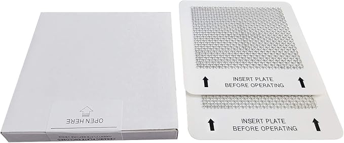 Universal Ceramic Ozone Plates for Generic Ozone Generators Washable Purification Air Purifier, 4.5" x 4.5" Inches Replacement Ozone Plates (2Pack)