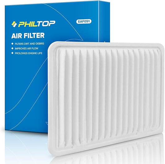 PHILTOP Engine Air Filter, EAF051 (CA10163) Replacement for Tacoma L4 (2005-2021), Improve Engine Performance