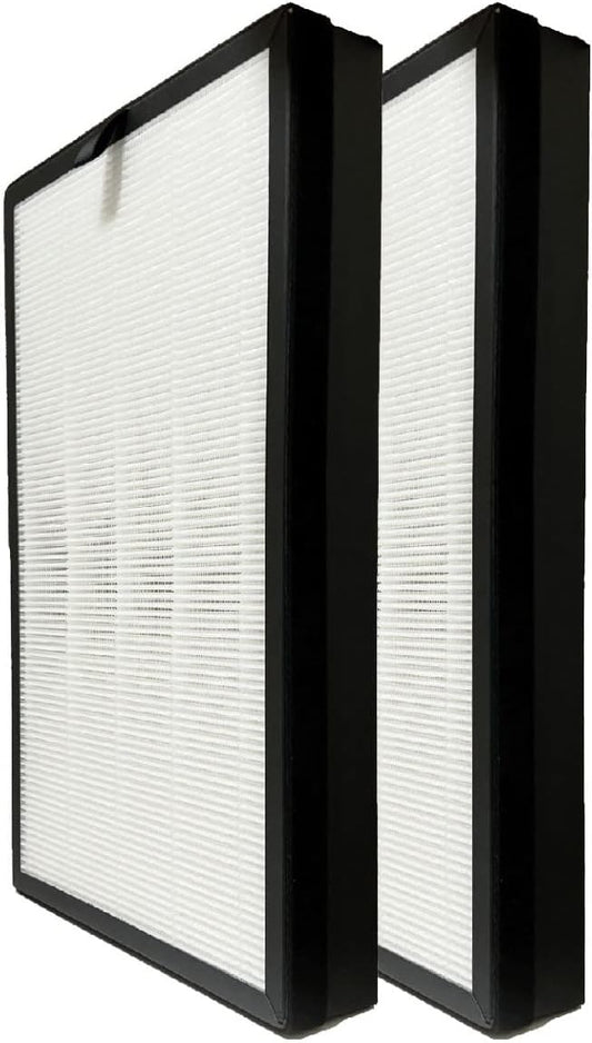 Nispira H05 3-In-1 True HEPA Filter Replacement Compatible with HIMOX Air Purifier H05, 2 Pack