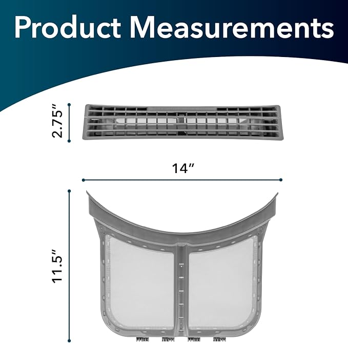 Generic 5304513574 DRYER LINT TRAP FILTER - Dryer Lint Screen Filter Trap Assembly Replacement for Electrolux/Frigidaire Dryers Filter Assembly, Lint, Clamshell. Fits Pre Retrofit
