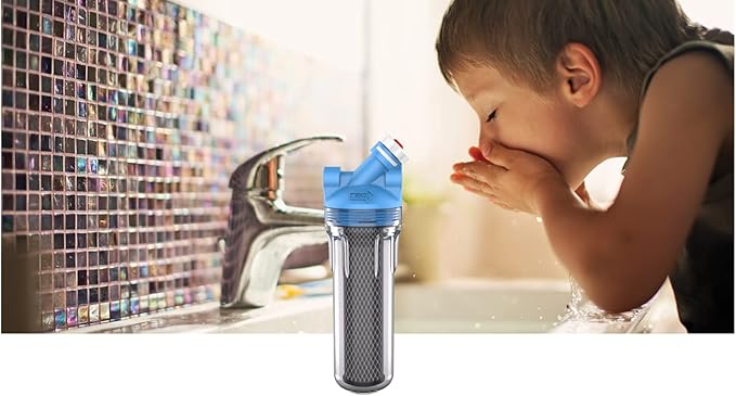 Pentair OMNIFilter U30 Filter System, 10" Premium Standard Water Filtration System with Bypass Valve-in-Head, 3/4" NPT, Includes Clear Housing, T01 Cartridge, Wrench and Mounting Bracket, 5 Micron