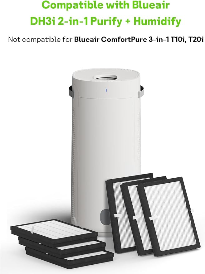 DH3i Particle Filter Compatible with Blueair 2-in-1 Purify + Humidify Air Puri-fier, 6 Pack