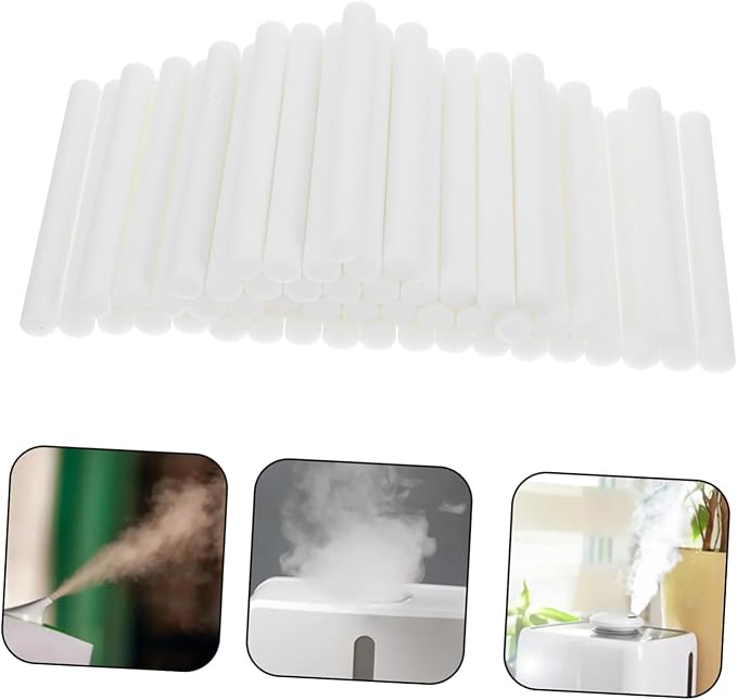 FRCOLOR 50pcs Essential Oil Diffuser Accessories Humidifier Replacement Net Bedside Filter White Sticks