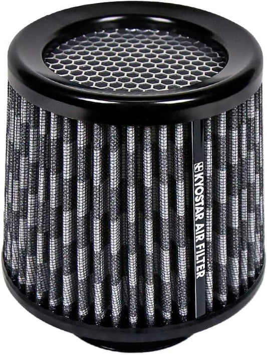 Kyostar Universal Carbon Fiber Pattern 3 Inch 76mm Air Intake Cone Filter Replacement Quality Dry Air Filter