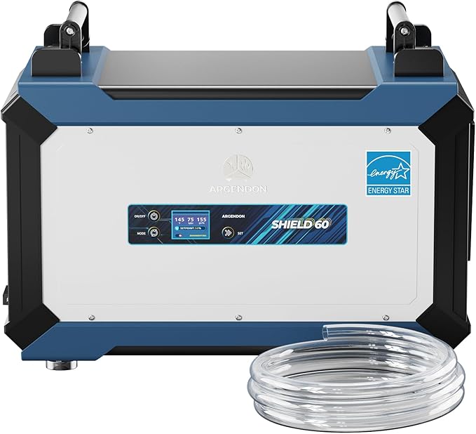 ARGENDON 145 Pint Crawl Space/Basement Dehumidifier with Drain Hose, Energy Star Commercial Dehumidifiers for Large Space, Industrial, Water Damage, Auto Defrosting, 5 Years Limited Warranty