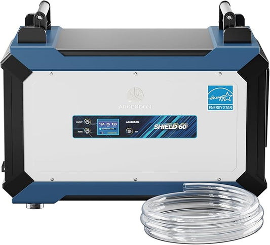 ARGENDON 145 Pint Crawl Space/Basement Dehumidifier with Drain Hose, Energy Star Commercial Dehumidifiers for Large Space, Industrial, Water Damage, Auto Defrosting, 5 Years Limited Warranty