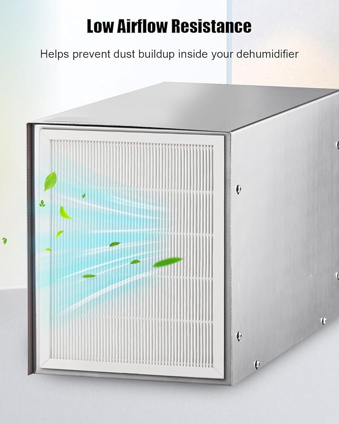 9 x 11 x 1 MERV 13 Replacement Dehumidifier Filter Compatible with Santa Fe Compact70 Ultra70 Element Compact2 UA 65H Dehumidifier Models, 2 Pack High-Efficiency Air Dehumidifier Filters