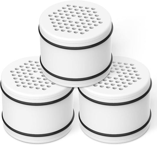 Filterlogic WHR-140 Shower Filter Replacement for Culligan® WHR-140, WSH-C125, ISH-100, HSH-C135, Shower Head Water Filter, with Advanced KDF Filtration Material, 3 Pack