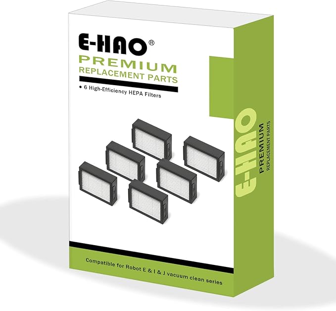 6 Pack Vacuum HEPA Filters Replacement for iRobot Roomba i & j & e Series, Vacuum Filter Accessories Parts for i1+/i2+/i3+/i4+/i5+/i6+/i7+/i8+/j5+/j6+/j7+/j8+/j9+/e5/e6/e7