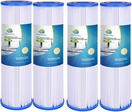 CFS – 4 Pack Sediment Water Filter Cartridges Compatible with American Plumber W20CLA Models – Removes Bad Taste and Odor – Whole House Replacement Filter Cartridge – 5 Micron