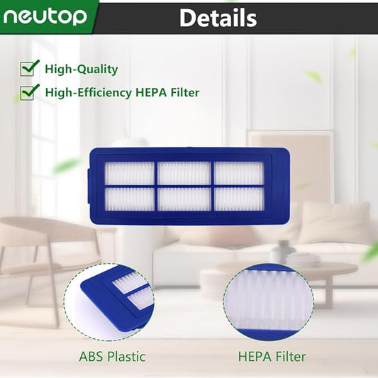 Neutop Replacement Filters Compatible with eufy Robovac 11S Max, 15C Max, G30, G30 Edge/Hybrid/Verge, G10, G20, Robot Vacuums Accessories with Cleaning Brush