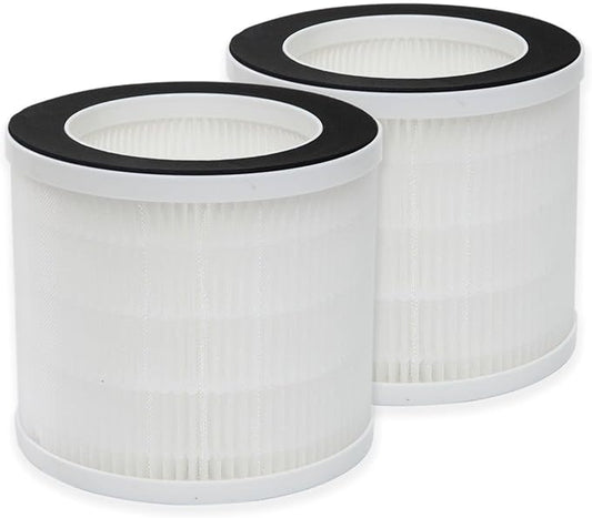 PUREBURG Replacement Filters Compatible with Afloia Demi Air Purifier, 2-Pack H13 HEPA Air Clean Dust VOCs Odor Pets Hair Smoke