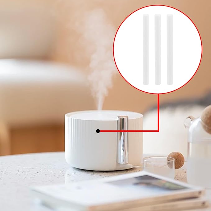80Pieces Humidifier Cotton Sticks, Replacement Wick Humidifiers Filter Sticks Humidifiers Refill Sticks(3.5Inches)