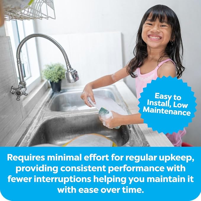 Clearbrook SF-12 Gen4 12-Inch Filter Replacement, Single Stage Quick Connect System, Fits Under Sink, Designed for Use with Kitchen Sink Systems