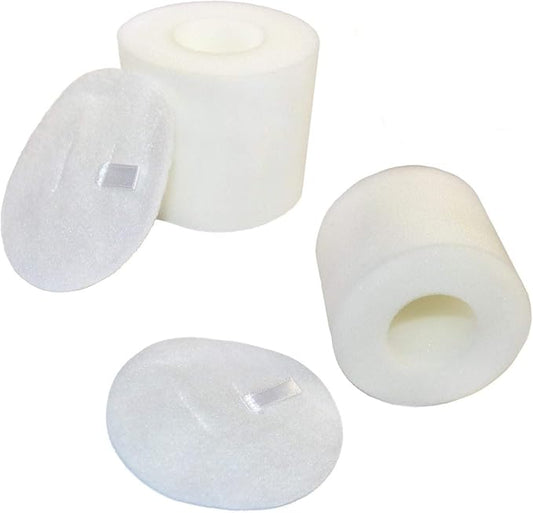 HQRP 2-pack Filter Kit compatible with Shark APEX AX950 AX951 AX952 AZ1000 AZ1000W AZ1002 AZ1002BRN AZ1501 ZU881 DuoClean Powered Lift-Away Vacuum, XFF650 Replacement