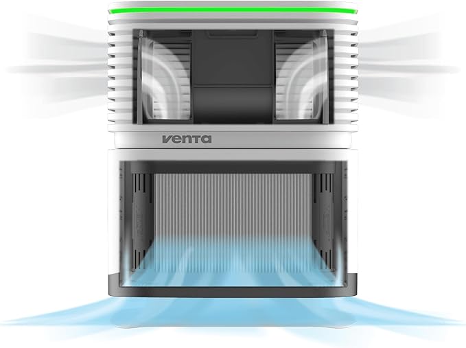 AP735 AeroStyle Compact Air Purifier in Black with Voice & App Control, Triple Filtration for Spaces up to 800ft²: Pre-Filter, H13 Filter with 99.97% Filtration Efficiency & Activated Carbon Filter