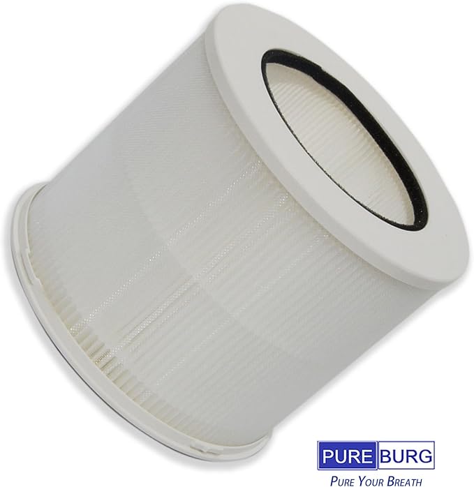 PUREBURG 12020 Replacement HEPA Filters Compatible with Clorox 11020 11021 Tabletop True HEPA Air Purifier,2-Pack H13 HEPA Air Clean