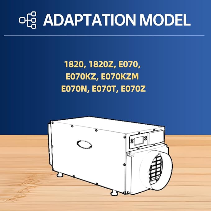 5695 Dehumidifier Filter MERV 8 Washable 8 x 11.7 x1 Compatible with Whole-House Dehumidifiers Models 1820 1820Z E070 E070KZ E070KZM E070N E070T E070Z Replacement Filter 2 Packs