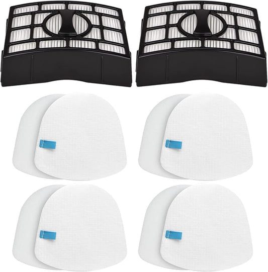 Replacement for Shark Navigator ZU560, ZU561, ZD201, ZU562, ZU572, UV650，ZU560C Filter，Zero-M Lift-Away Speed Upright Vacuum Part XFFK560, XHEPA560，4 Foams and 4 Felt Filters and 2 Filter