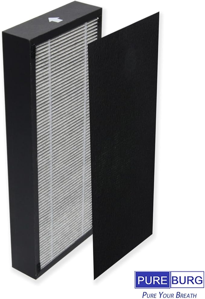 PUREBURG AK45510 Replacement Filter Set Compatible with Oreck WK15500B AIR REFRESH Air Purifier & Humidifier 2-IN-1 Type AK,HEPA + 4 Activated Carbon Pre-Filters