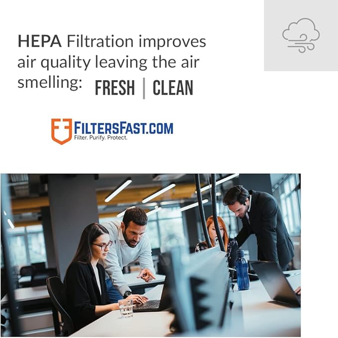 Filters Fast FF 30963 Compatible Replacement for Hunter 30963 Air Purifier Filter Carbon Prefilter Air Cleaner Filter 6.7x2.3x12.5 inch