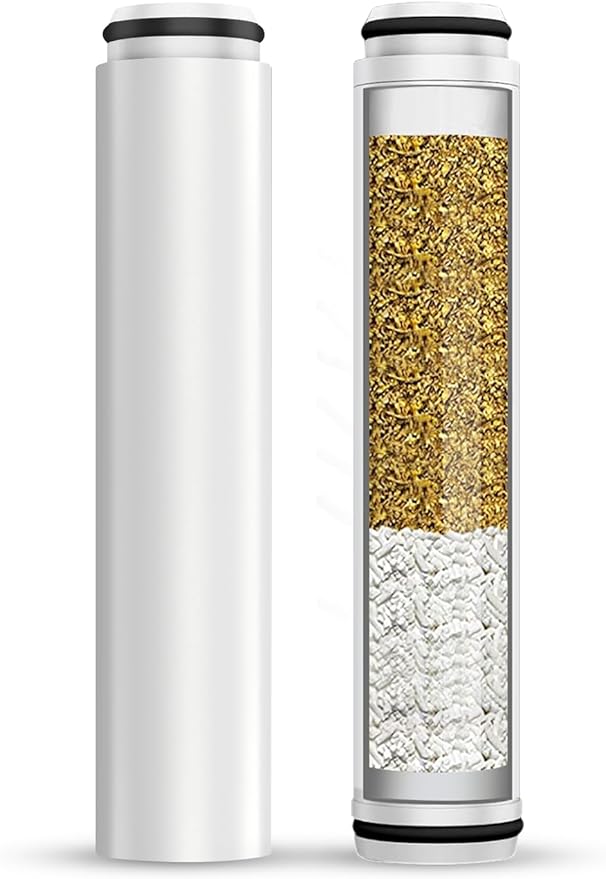 Cobbe 2 Pack Replacement Filters for Handheld Shower Head - UPGRADE FILTERING DURATION - Remove Chlorine - Reduces Dry Itchy Skin