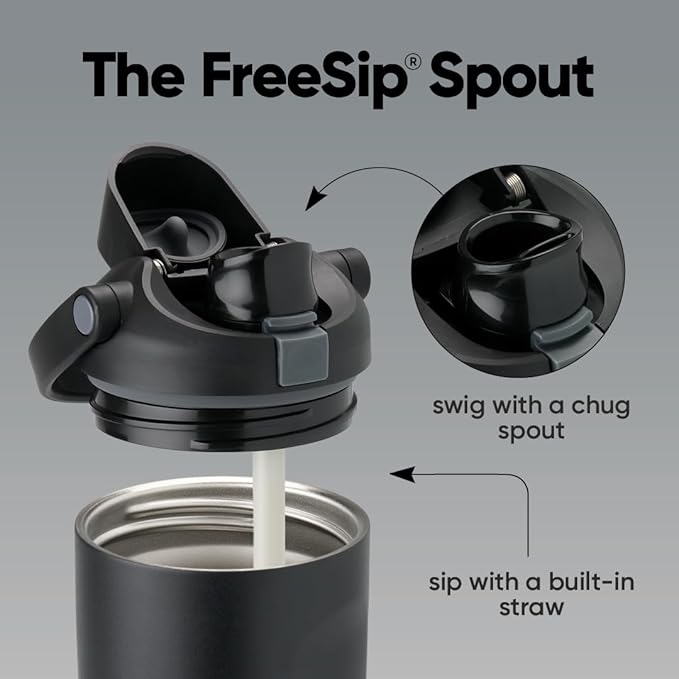 Owala FreeSip Sway - Stainless Steel - 30-oz. - Black (Very, Very Dark)