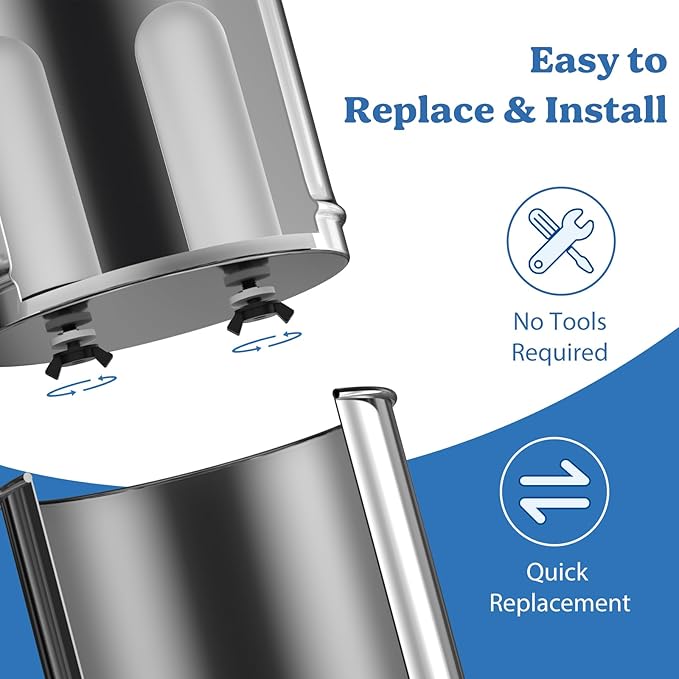 8.46-Inch 3-Stage Filtration Ceramic Purification Elements NSF/ANSI 42&372 Certified,Replacement for ProOne® Berkey® Filters,Berkey® Big+ Waterdrop® Gravity Filtration Systems (2Pack)