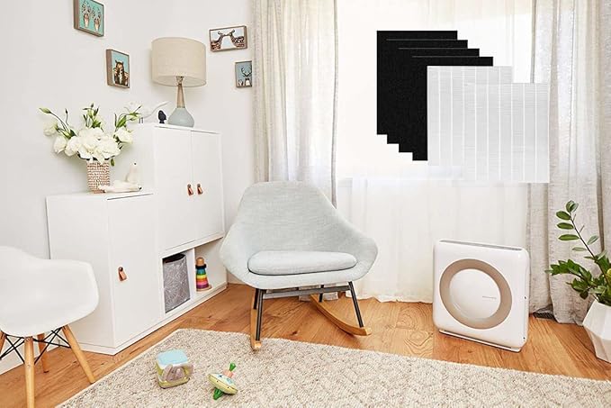 I clean Replacement Air Filter for Coway Airmega AP-1512HH and Airmega 200M Air Purifi-er, 2 Premium HEPA Filter and 4 Carbon Pre-Filters, Compared to Part # 3304899