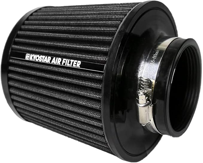Kyostar Universal Black 3 Inch 76mm Air Intake Cone Filter Replacement Quality Dry Air Filter