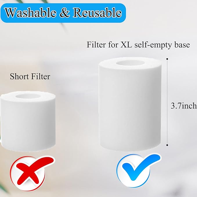 RV2310AE Replacement Parts for Shark RV2310AE Matrix Robot Vacuum Cleaner Accessories Kit, 1 Main Brush, 6 Side Brushes, 2 Filters, 2 Sets Foam Filters, 1 Cleaning Brush