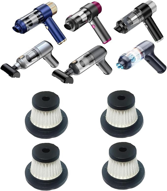 4 Pack Vacuum Filter Replacement Compatible with JONYJ LT-135, EYYA 135, Opinta LT-126 Car Vacuum, and Sweetone, AX2V, AHNR Handheld Vacuum Related.