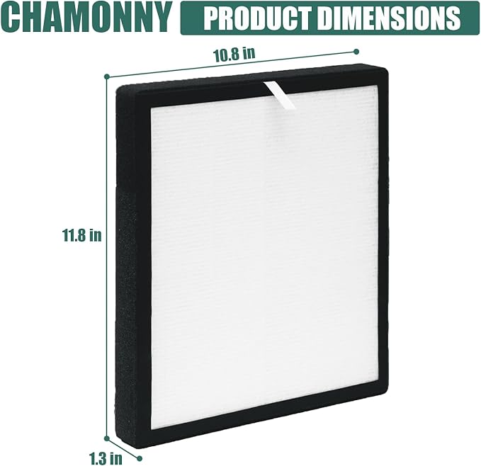 TZ-K2 Filter Replacement, Compatible with ToLife TZ-K2 Air Purifier, 3-in-1 H13 True HEPA Filter, Activated Carbon and Pre-filter, TZ-K2-A, 2Pack