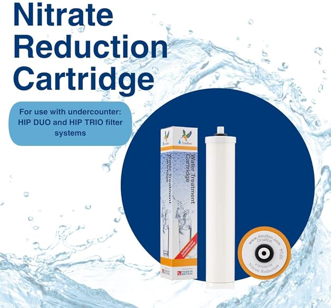Doulton ¦ W9125047 ¦ 10" Nitrate Reduction Cartridge Drinking Water Filter ¦ BSP Thread ¦ For Use in the First Chamber of the Doulton Duo Housings ¦ 9F04 ¦ White